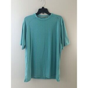 Tasc Performance Shirt Mens Size XL Turquoise Blue Bamboo Blend Athletic